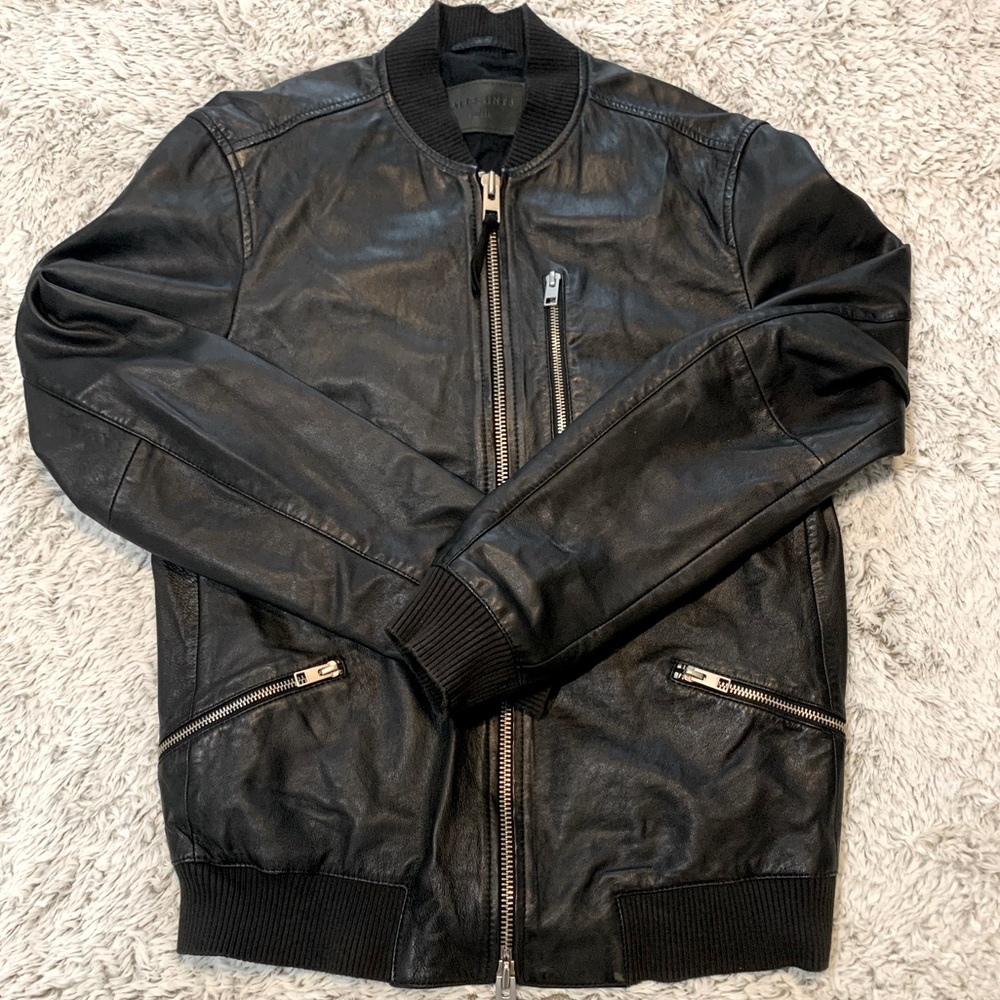 All Saints Men’s Leather Jacket